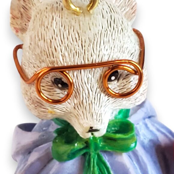 Vintage 1994 House of Lloyd Jennifer A Mouse Teacher Christmas Ornament 2" - Picture 5 of 7